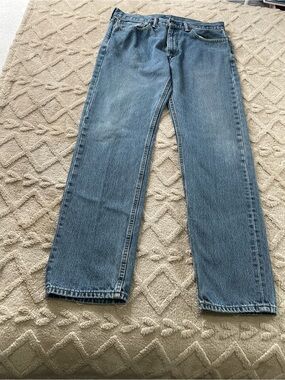 Levi's 505 Straight-Leg Jeans in Medium Blue. Sz‎ W36 X L36. Casual
